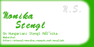 monika stengl business card